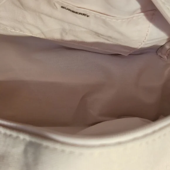 Burberry Pink Embroidered Canvas Cosmetic Pouch - Picture 5 of 9